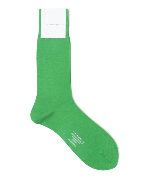 TOMORROWLAND （トゥモローランド）の「TOMORROWLAND シルクナイロン ソリッドソックス（ソックス/靴下・メンズ・ホワイト/ライトブルー/ピンク/オレンジ/グリーン/バイオレット/ブラック/ブラウン/イエロー/ライトグリーン/マジェンタ/ダークパープル・FREE）」の5枚目の写真