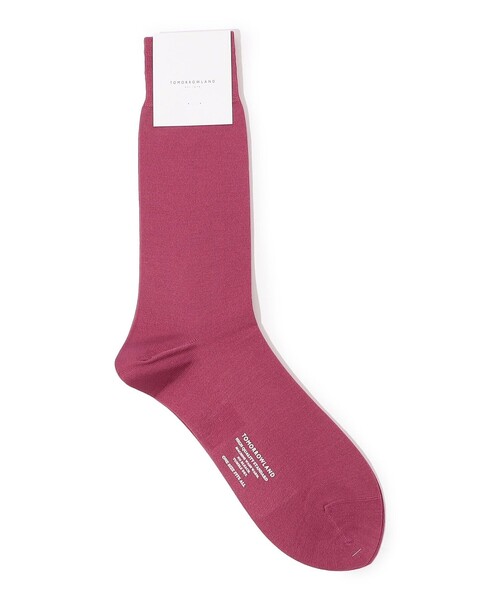 TOMORROWLAND （トゥモローランド）の「TOMORROWLAND シルクナイロン ソリッドソックス（ソックス/靴下・メンズ・ホワイト/ライトブルー/ピンク/オレンジ/グリーン/バイオレット/ブラック/ブラウン/イエロー/ライトグリーン/マジェンタ/ダークパープル・FREE）」の11枚目の写真