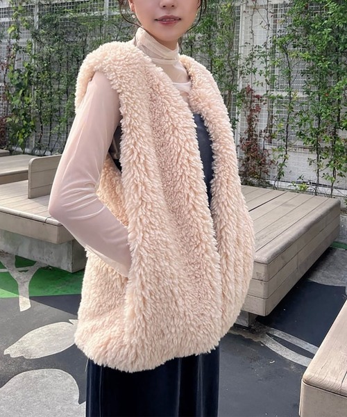 FREE'S MART（フリーズマート）の「◇シースルーハイネックカットソー（Tシャツ/カットソー・レディース・ホワイト/ブラック/グリーン/ピンク・FREE）」の2枚目の写真