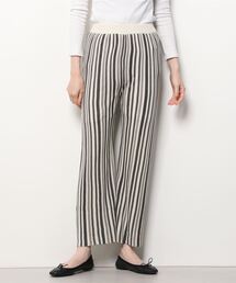 Per sist ence（パーシエンス）の「Per sist ence/パーシエンス　麻タッチ12Gカラーストライプ ストレートパンツ（その他パンツ）」