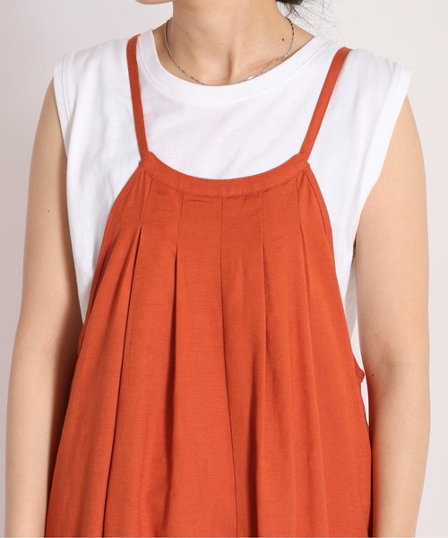 cepo（セポ）の「バックリボンキャミワンピース（ワンピース・レディース・ブラック/オレンジ/グリーン・M）」の8枚目の写真