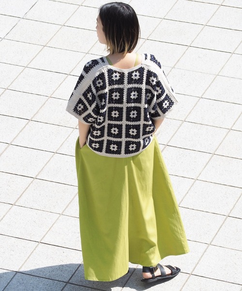 cepo（セポ）の「バックリボンキャミワンピース（ワンピース・レディース・ブラック/オレンジ/グリーン・M）」の15枚目の写真