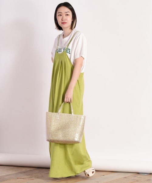 cepo（セポ）の「バックリボンキャミワンピース（ワンピース・レディース・ブラック/オレンジ/グリーン・M）」の12枚目の写真