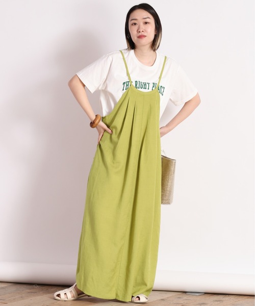 cepo（セポ）の「バックリボンキャミワンピース（ワンピース・レディース・ブラック/オレンジ/グリーン・M）」の11枚目の写真