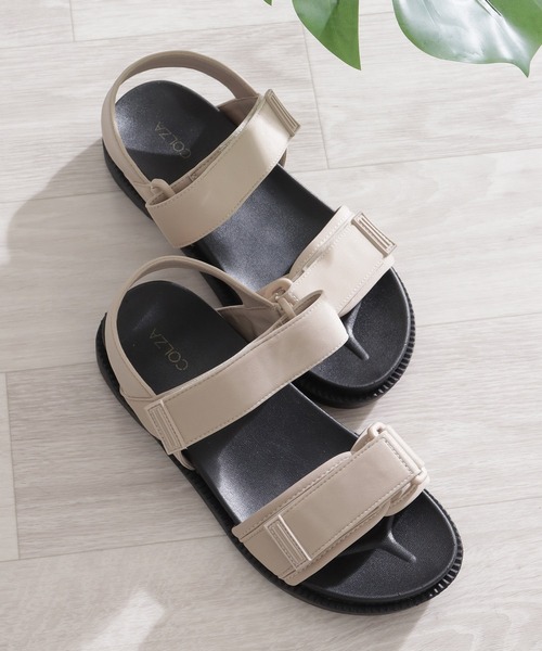 Honeys（ハニーズ）の「スポーツサンダル（サンダル・レディース・ブラック/ベージュ/アイボリー・M/L/LL/S）」の3枚目の写真