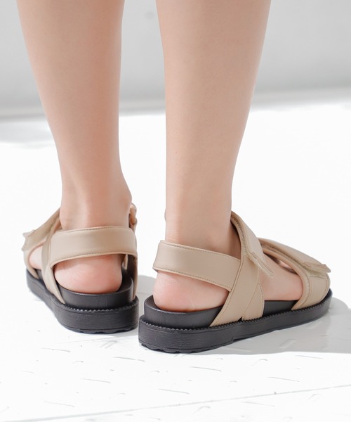 Honeys（ハニーズ）の「スポーツサンダル（サンダル・レディース・ブラック/ベージュ/アイボリー・M/L/LL/S）」の15枚目の写真