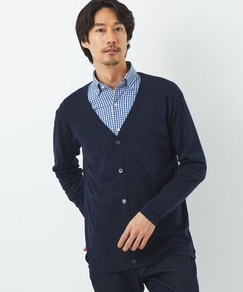 gicipi(ジチピ)の「【別注】<gicipi> W/S V カーディガン(カーディガン/ボレロ・メンズ・ブラック/ネイビー・M/L)」の2枚目の写真