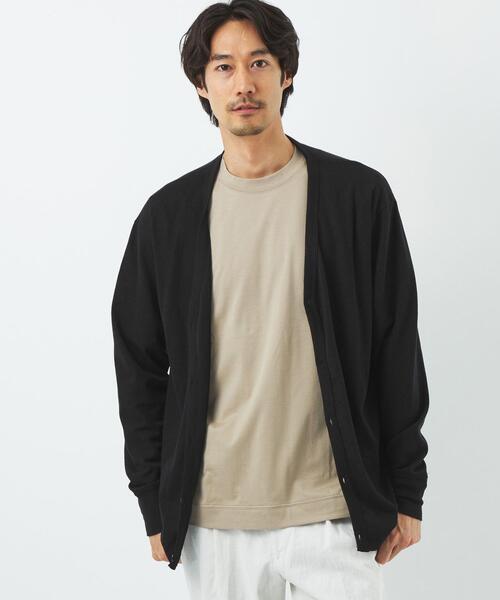 gicipi(ジチピ)の「【別注】<gicipi> W/S V カーディガン(カーディガン/ボレロ・メンズ・ブラック/ネイビー・M/L)」の1枚目の写真