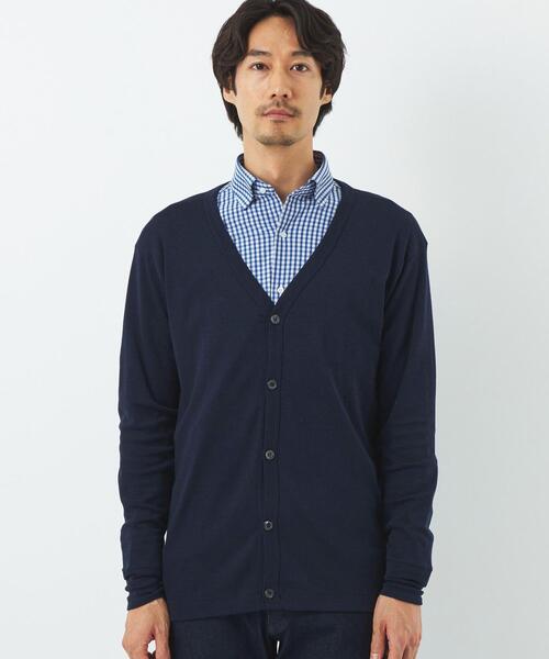 gicipi(ジチピ)の「【別注】<gicipi> W/S V カーディガン(カーディガン/ボレロ・メンズ・ブラック/ネイビー・M/L)」の3枚目の写真