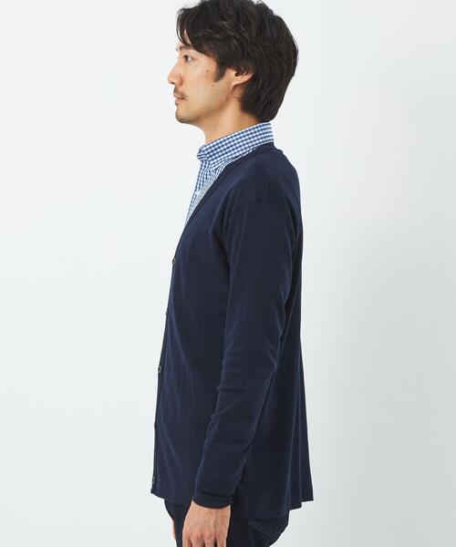 gicipi(ジチピ)の「【別注】<gicipi> W/S V カーディガン(カーディガン/ボレロ・メンズ・ブラック/ネイビー・M/L)」の4枚目の写真