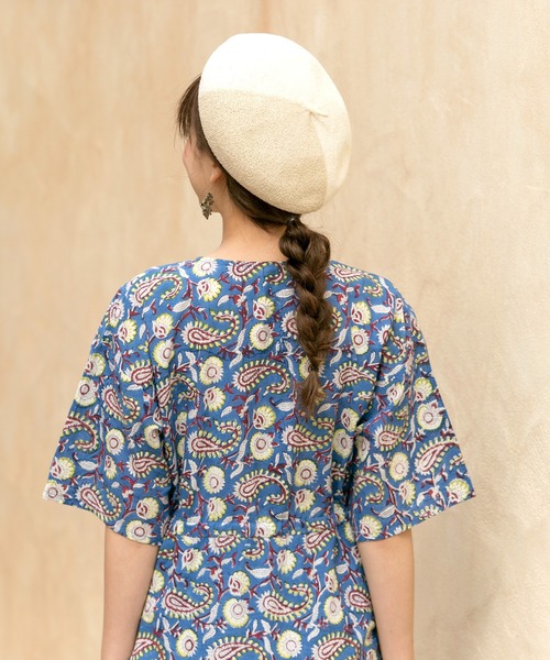 チャイハネ(チャイハネ)の「【チャイハネ】パチナベレー(ハンチング/ベレー帽・レディース・ホワイト/ブラック/マスタード・FREE)」の9枚目の写真