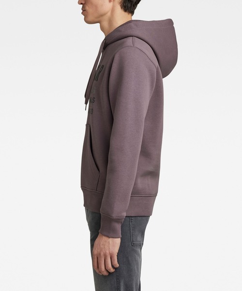 G-STAR（ジースター）の「MULTI LAYER ORIGINALS HOODED SWEATER/ロゴパーカー（パーカー・メンズ・ベージュ/ダークブラック/ライトパープル・SMALL/MEDIUM/LARGE/X-LARGE/X-SMALL）」の7枚目の写真