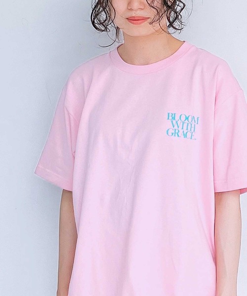 AS KNOW AS plus(アズノゥアズプラス)の「●バックロゴTシャツ(Tシャツ/カットソー・レディース・ピンク/スミクロ/アイボリー/オートミール・FREE)」の17枚目の写真