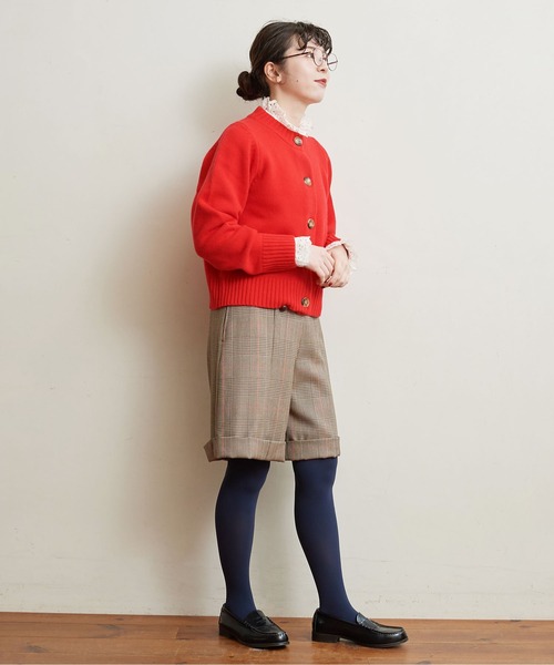 CHILD WOMAN（チャイルドウーマン）の「ガリサージ W釦パンツ（その他パンツ・レディース・ダークブラウン/レッド・38/36）」の12枚目の写真