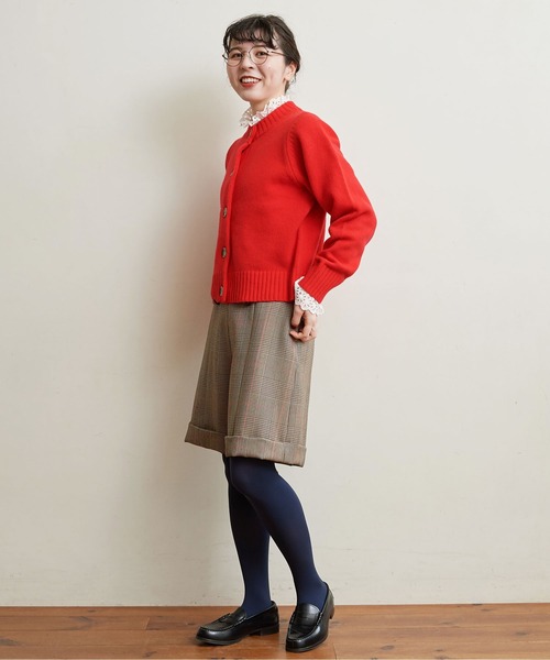 CHILD WOMAN（チャイルドウーマン）の「ガリサージ W釦パンツ（その他パンツ・レディース・ダークブラウン/レッド・38/36）」の11枚目の写真