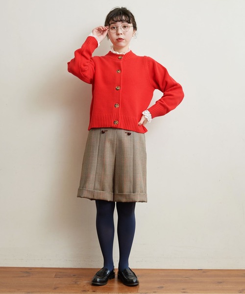 CHILD WOMAN（チャイルドウーマン）の「ガリサージ W釦パンツ（その他パンツ・レディース・ダークブラウン/レッド・38/36）」の10枚目の写真