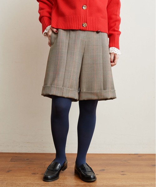 CHILD WOMAN（チャイルドウーマン）の「ガリサージ W釦パンツ（その他パンツ・レディース・ダークブラウン/レッド・38/36）」の7枚目の写真