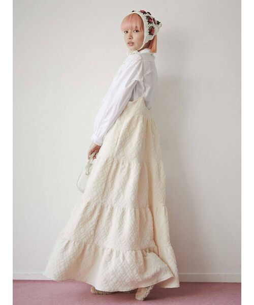 merry jenny（メリージェニー）の「gardenクロシェヘッドスカーフ（ストール/ショール・レディース・オフホワイト/ブラック・FREE）」の9枚目の写真