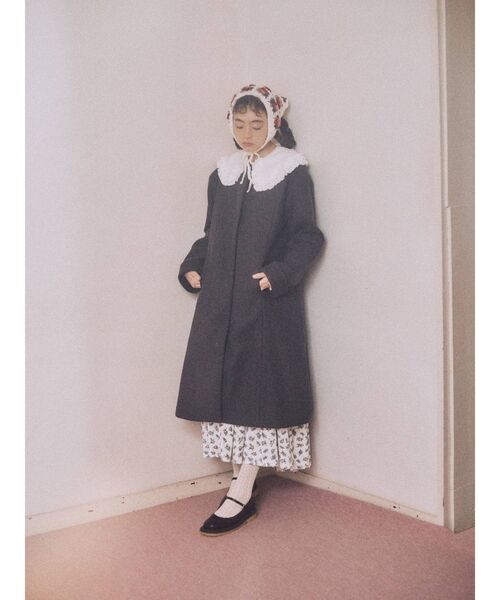 merry jenny（メリージェニー）の「gardenクロシェヘッドスカーフ（ストール/ショール・レディース・オフホワイト/ブラック・FREE）」の14枚目の写真