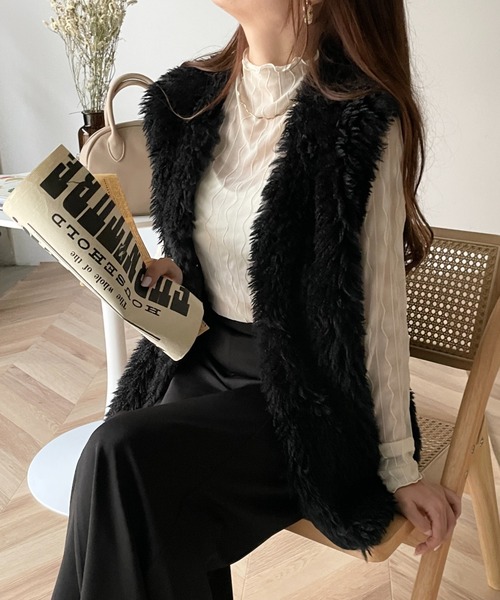 セール】WEGO/ボリュームファーベスト（ベスト）｜WEGO