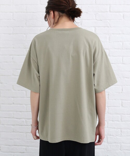 SHOO・LA・RUE(シューラルー)の「◆カレッジプリントTシャツ(Tシャツ/カットソー・レディース・カーキ/ナチュラル・01/02/03)」の9枚目の写真