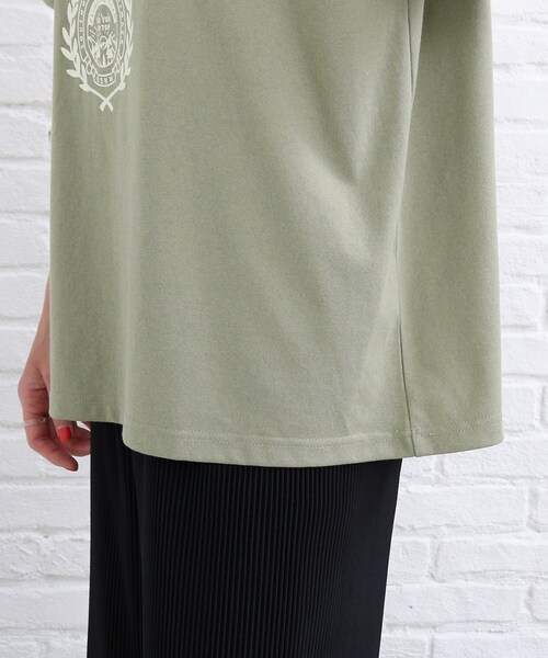 SHOO・LA・RUE(シューラルー)の「◆カレッジプリントTシャツ(Tシャツ/カットソー・レディース・カーキ/ナチュラル・01/02/03)」の17枚目の写真