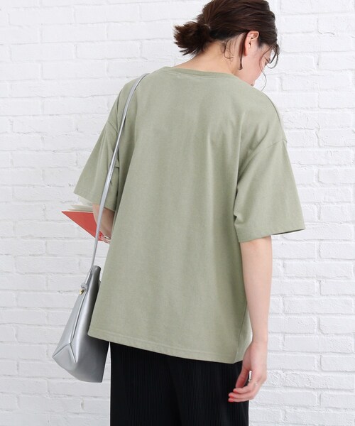 SHOO・LA・RUE(シューラルー)の「◆カレッジプリントTシャツ(Tシャツ/カットソー・レディース・カーキ/ナチュラル・01/02/03)」の13枚目の写真