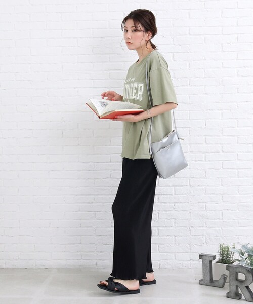 SHOO・LA・RUE(シューラルー)の「◆カレッジプリントTシャツ(Tシャツ/カットソー・レディース・カーキ/ナチュラル・01/02/03)」の19枚目の写真