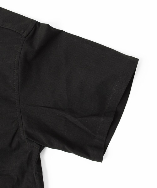 GLAZOS(グラソス)の「オックスストレッチ・オープンカラー半袖シャツ【セットアップ対応】(シャツ/ブラウス・キッズ・ブラック/カーキ・160cm/170cm/150cm)」の17枚目の写真