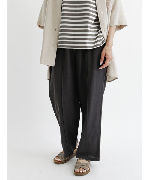 Samansa Mos2 blue（サマンサモスモスブルー）の「ピンタックイージーパンツ（その他パンツ・レディース・グレー/イエロー/ライトベージュ/チャコール・ﾌﾘ-）」の13枚目の写真