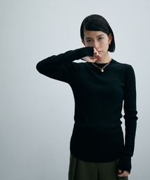 ADAM ET ROPE' | アンチピリングリブクルーネックプルオーバー(ニット/セーター)