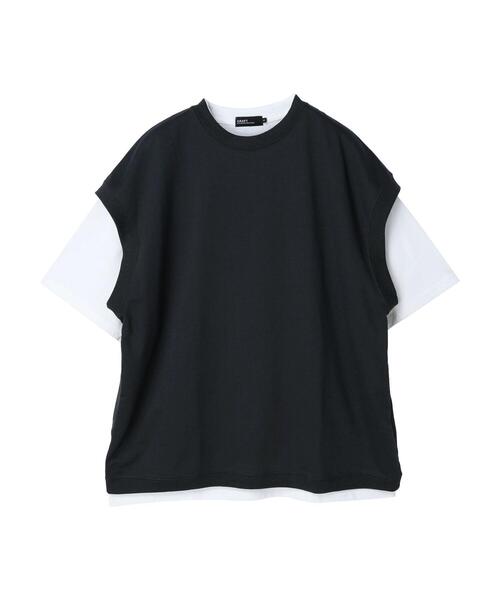 CRAFT STANDARD BOUTIQUE（クラフトスタンダードブティック）の「ミニ裏毛ベスト+5分袖TEE SET　＊（Tシャツ/カットソー・メンズ・チャコールグレー/グリーン/ベージュ・L/LL/M）」の19枚目の写真