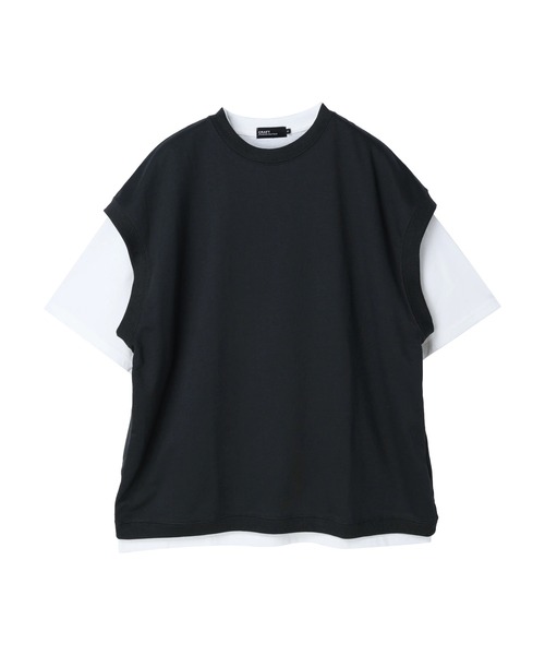 CRAFT STANDARD BOUTIQUE（クラフトスタンダードブティック）の「ミニ裏毛ベスト+5分袖TEE SET　＊（Tシャツ/カットソー・メンズ・チャコールグレー/グリーン/ベージュ・L/LL/M）」の22枚目の写真