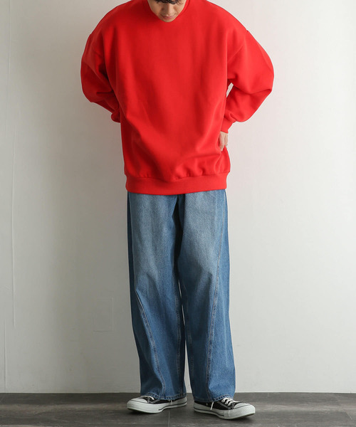 SENSE OF PLACE by URBAN RESEARCH(センスオブプレイスバイアーバンリサーチ)の「『セットアップ対応』 デニムパネルワイドパンツ(デニムパンツ・メンズ・ブラック/ライトインディゴブルー・MEDIUM/LARGE)」の18枚目の写真