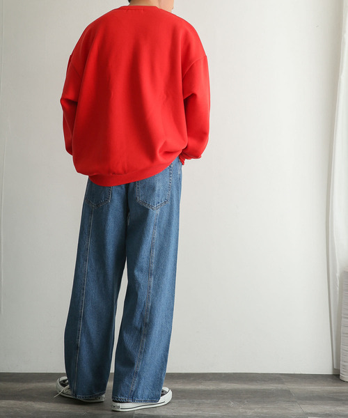 SENSE OF PLACE by URBAN RESEARCH(センスオブプレイスバイアーバンリサーチ)の「『セットアップ対応』 デニムパネルワイドパンツ(デニムパンツ・メンズ・ブラック/ライトインディゴブルー・MEDIUM/LARGE)」の22枚目の写真