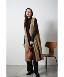 a:mure | プリーツロングジレベスト(ワンピース)