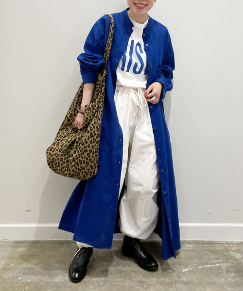 JOURNAL STANDARD LUXE(ジャーナルスタンダード ラックス)の「リネンワッシャー Big-シャツワンピース(ワンピース・レディース・ブラック/ブルー/ホワイト・FREE)」の17枚目の写真