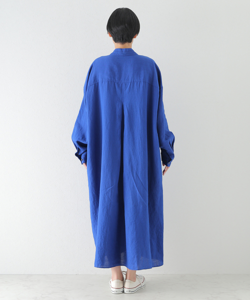 JOURNAL STANDARD LUXE(ジャーナルスタンダード ラックス)の「リネンワッシャー Big-シャツワンピース(ワンピース・レディース・ブラック/ブルー/ホワイト・FREE)」の21枚目の写真