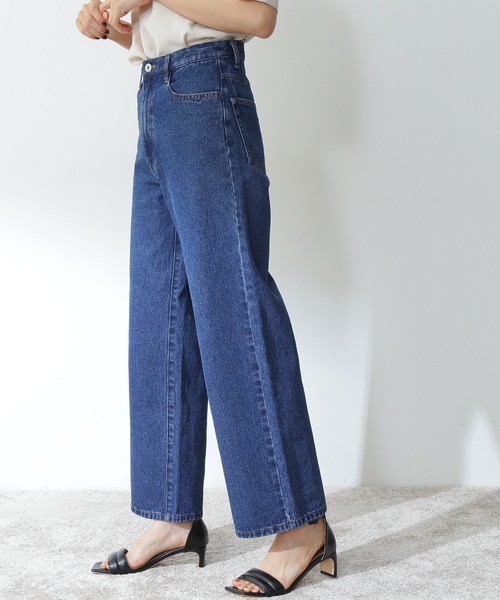 N.(N. Natural Beauty Basic)(エヌエヌナチュラルビューティーベーシック)の「【追加生産】◆スタンダードワイドデニムパンツ(デニムパンツ・レディース・ブルー/ワンウォッシュ・MEDIUM/SMALL)」の9枚目の写真