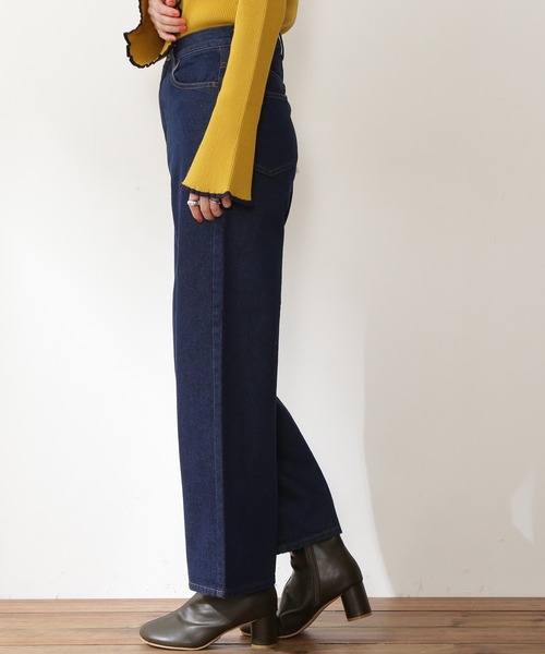 N.(N. Natural Beauty Basic)(エヌエヌナチュラルビューティーベーシック)の「【追加生産】◆スタンダードワイドデニムパンツ(デニムパンツ・レディース・ブルー/ワンウォッシュ・MEDIUM/SMALL)」の18枚目の写真