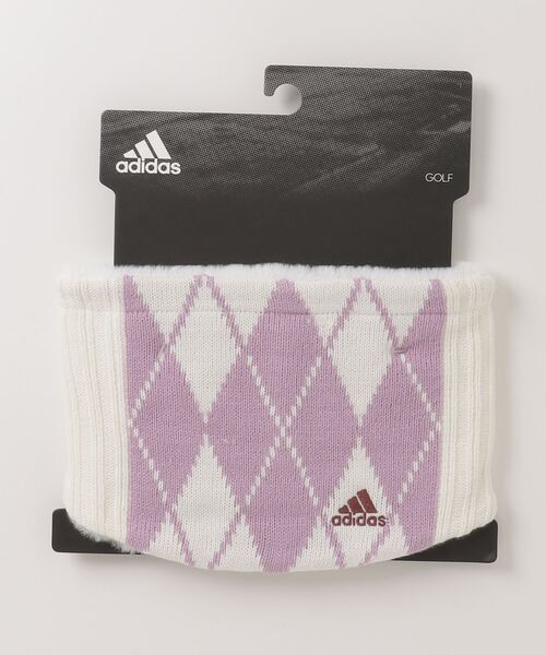 adidas(アディダス)の「アーガイル柄 ニットネックウォーマー【adidas Golf/アディダスゴルフ】(ネックウォーマー/スヌード・レディース・ホワイト/ブラック/ヘザーグレー・FREE)」の10枚目の写真