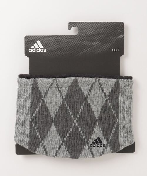adidas(アディダス)の「アーガイル柄 ニットネックウォーマー【adidas Golf/アディダスゴルフ】(ネックウォーマー/スヌード・レディース・ホワイト/ブラック/ヘザーグレー・FREE)」の12枚目の写真