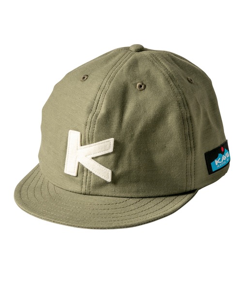 KAVU（カブー）の「KAVU/カブー KID'S Back stain Base Ball Cap/キッズバックサテンベースボールキャップ（キャップ・キッズ・ブラック/ベージュ/ネイビー/ブラウン/オリーブ/グリーン・FREE）」の4枚目の写真