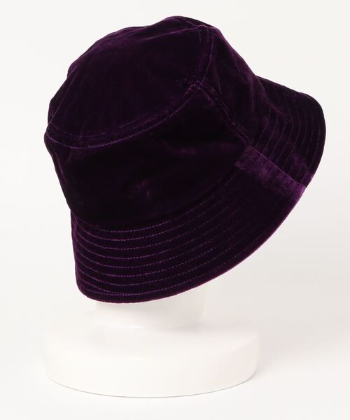チチカカ（チチカカ）の「ベロアバケットハット（ハット・レディース・ライトグリーン/パープル/オレンジ・FREE）」の4枚目の写真