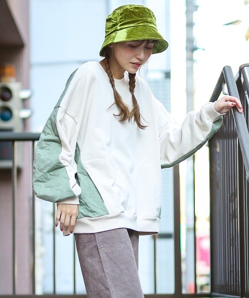 チチカカ（チチカカ）の「ベロアバケットハット（ハット・レディース・ライトグリーン/パープル/オレンジ・FREE）」の14枚目の写真