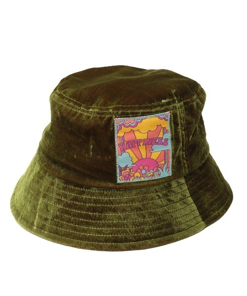 チチカカ（チチカカ）の「ベロアバケットハット（ハット・レディース・ライトグリーン/パープル/オレンジ・FREE）」の6枚目の写真