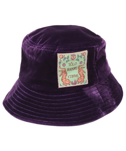 チチカカ（チチカカ）の「ベロアバケットハット（ハット・レディース・ライトグリーン/パープル/オレンジ・FREE）」の5枚目の写真