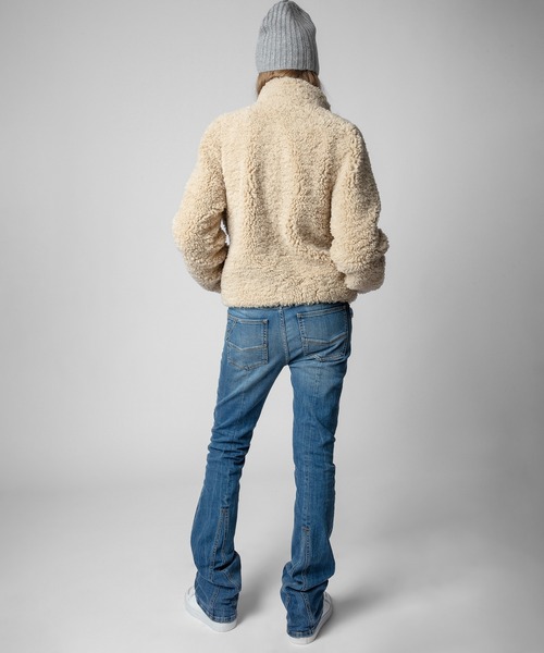 ZADIG&VOLTAIRE(ザディグ エ ヴォルテール)の「ASIA FINO SOFT CURLY(その他アウター・レディース・ホワイト系1・XS/S/M)」の6枚目の写真