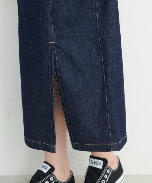 FREE'S MART（フリーズマート）の「【Sシリーズ対応】◆バックリボンIラインデニムジャンパースカート（ジャンパースカート・レディース・ブラック/ネイビー・SMALL/MEDIUM/X-SMALL）」の18枚目の写真