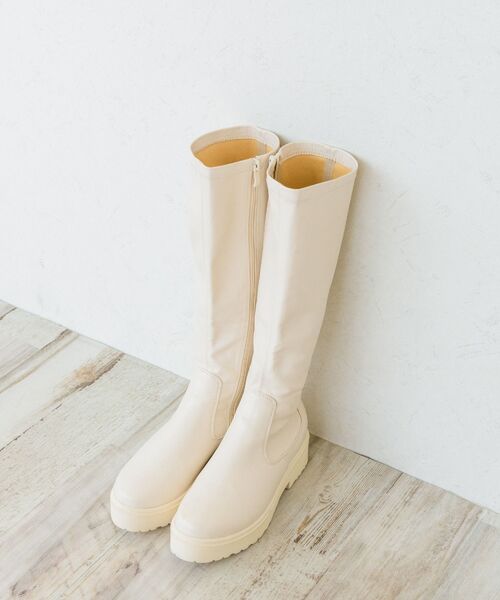 ems excite（エムズエキサイト）の「ロングブーツ（ブーツ・レディース・ナチュラル/ブラック・MEDIUM/LARGE）」の5枚目の写真